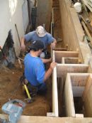 Constructing Mikvah Entrance
