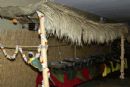 Caribbean delicacies served in an authentic Tikki 